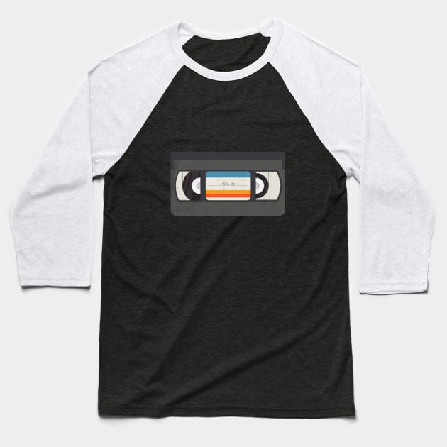 Classic VHS Tape Baseball T-Shirt by novaya